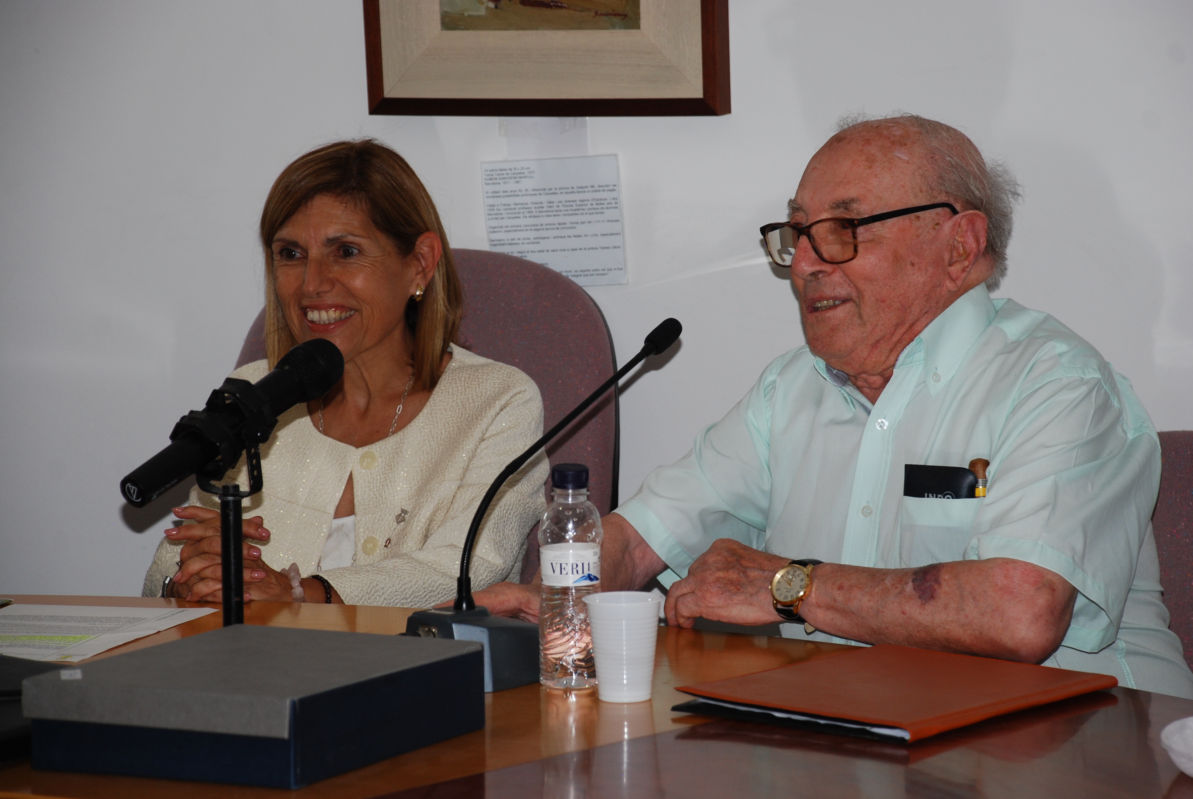 L'alcaldessa, Rosa Huguet amb el pregoner Llibert Rovira